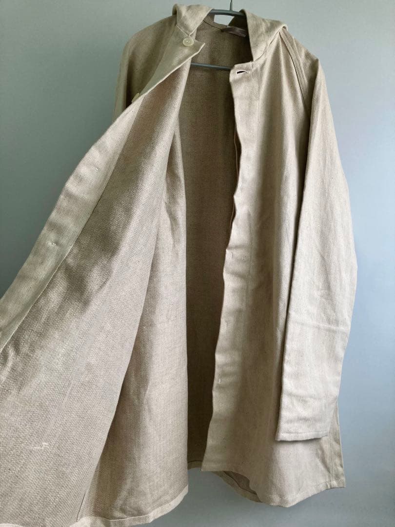 ジャケット・アウター 60s French Vintage Ecru HBT Butcher Coat