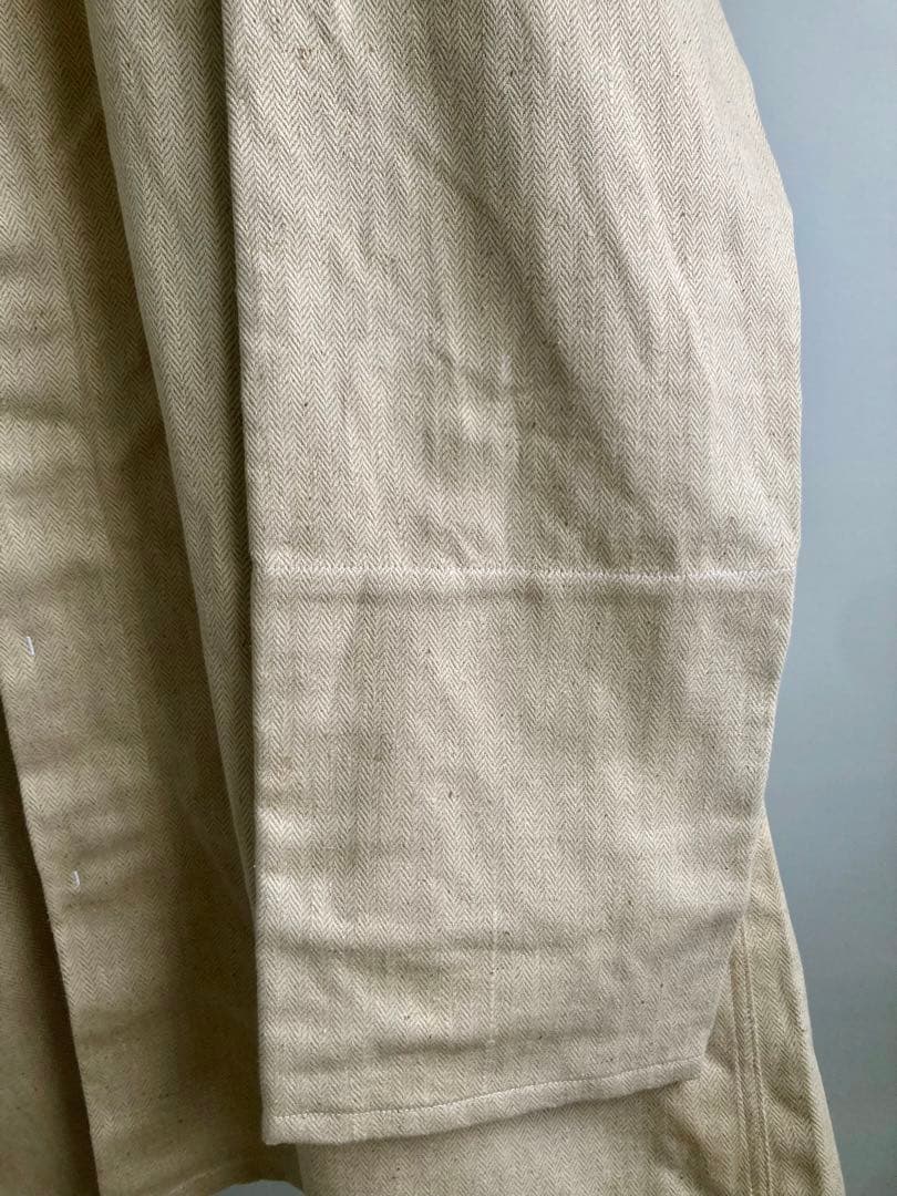 ジャケット・アウター 60s French Vintage Ecru HBT Butcher Coat