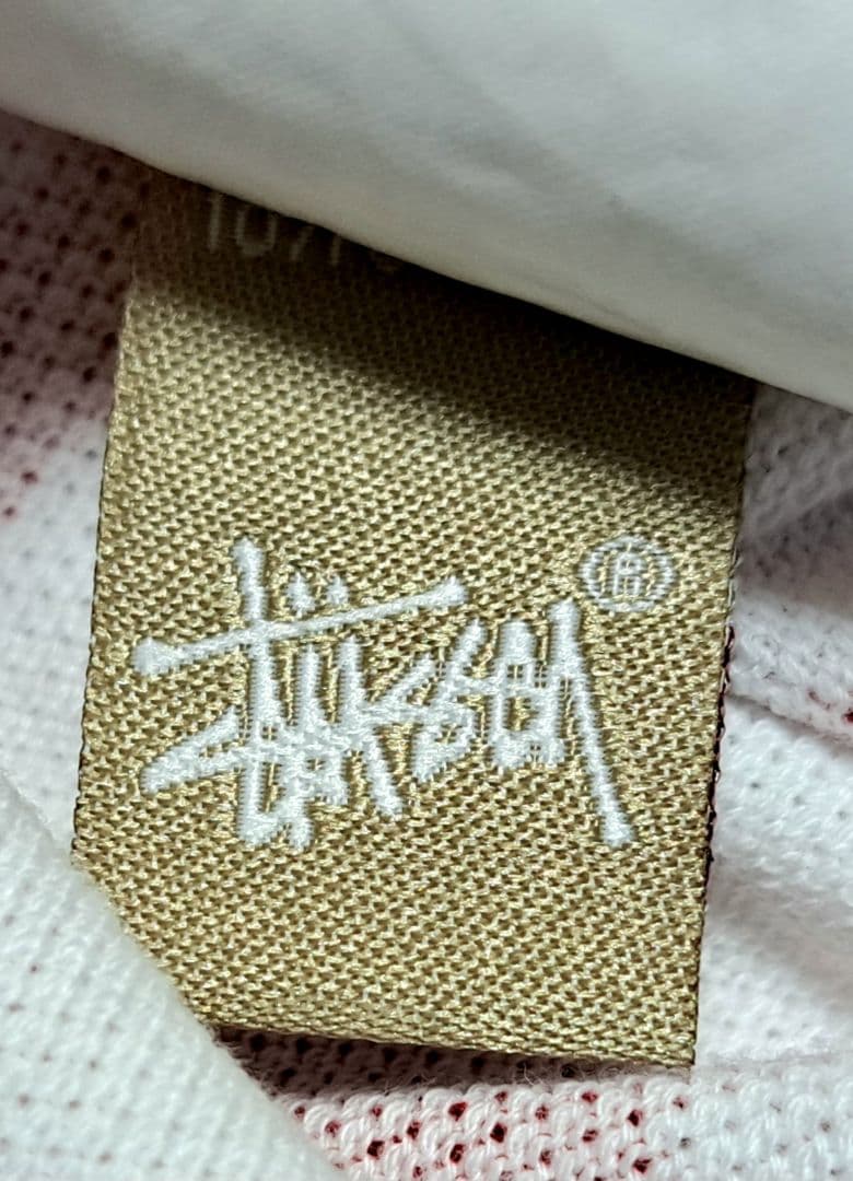 ゴルフ・S】Stüssy × FL アトミックリング ポロシャツ 白×赤 - メルカリ