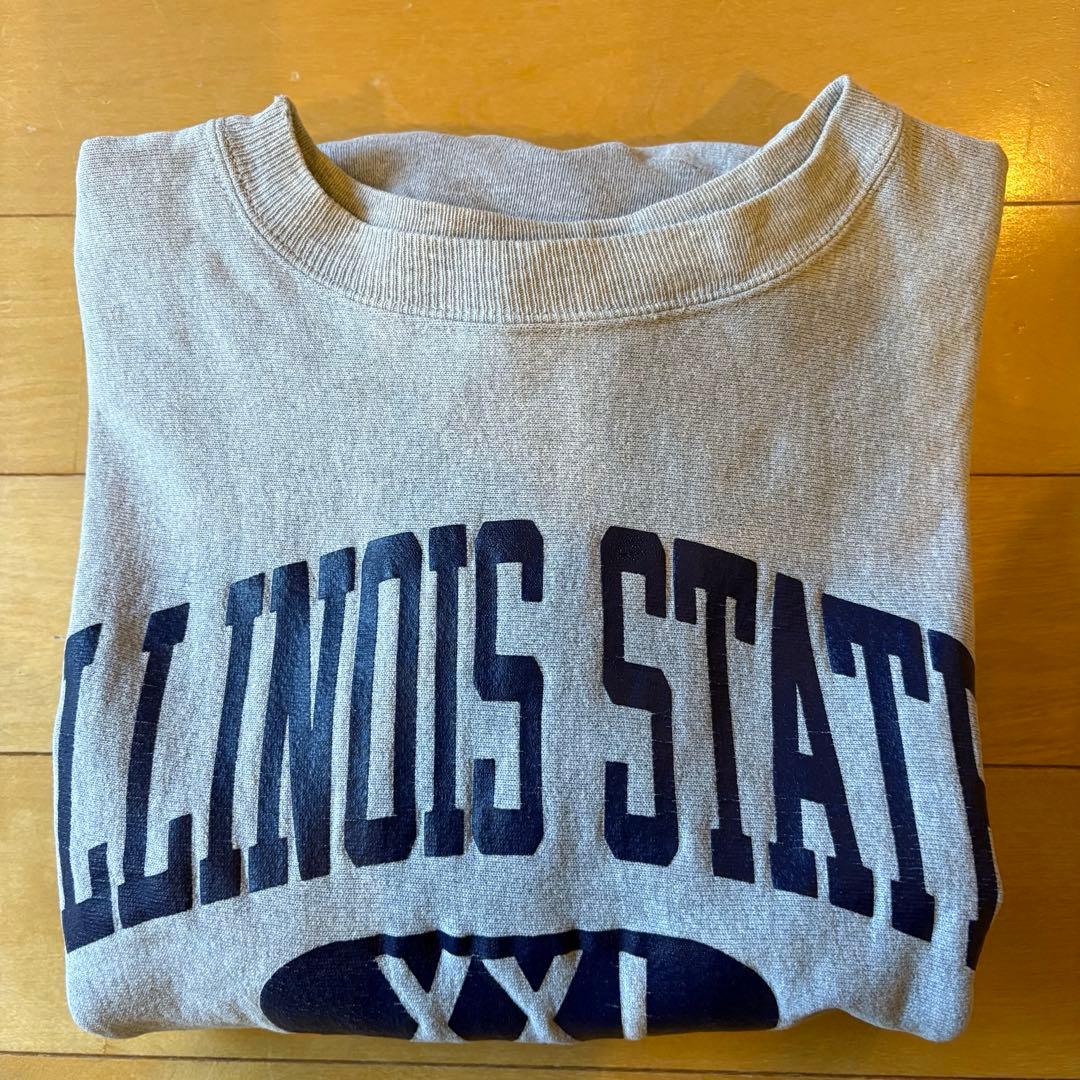 90s チャンピオン リバースウィーブ 3段プリント XL グレー