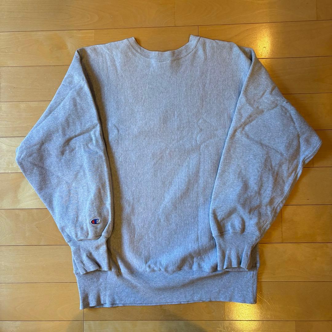 90s チャンピオン リバースウィーブ 3段プリント XL グレー