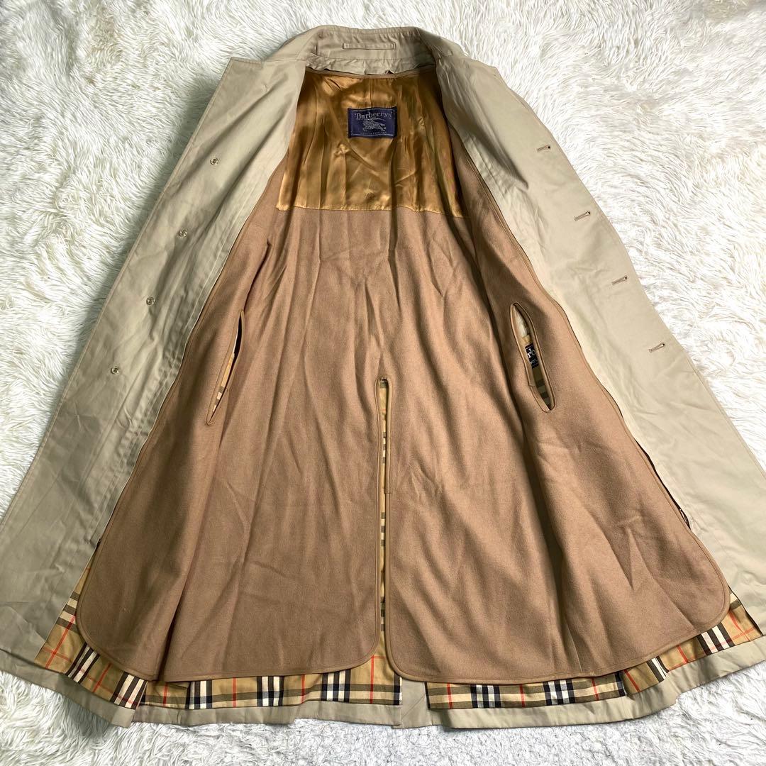 良品✨Burberry ステンカラーコート ライナー キャメル ノバチェック