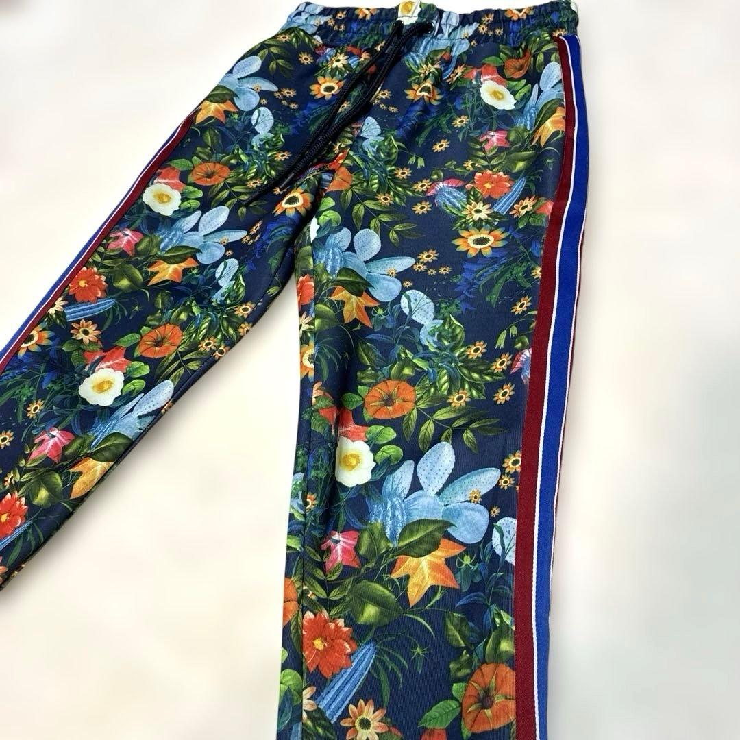希少 ZARA トラックジャケット サイドライン ボタニカル セットアップ 総柄