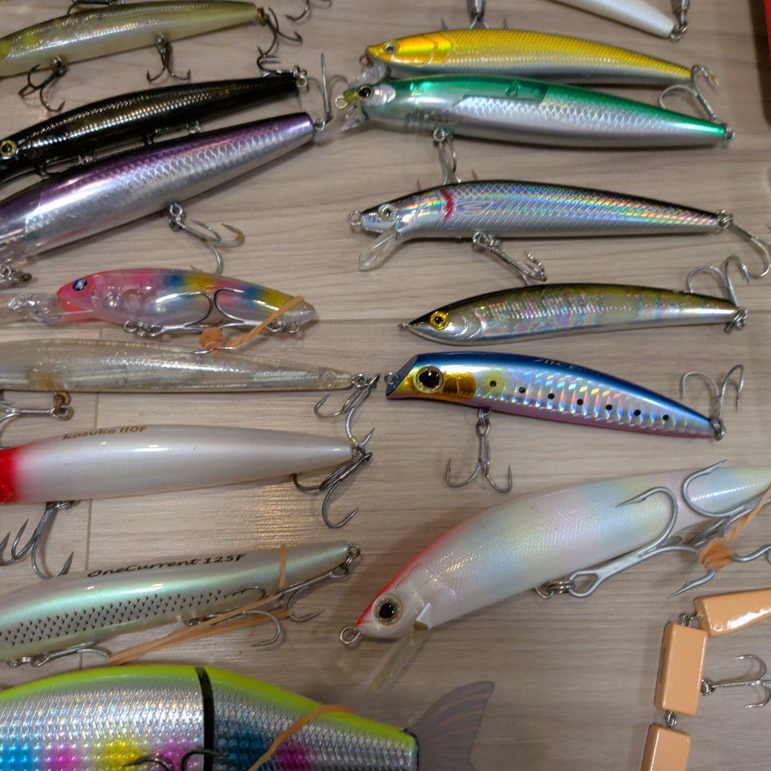 釣り用タックルボックス シーバス用ルアー70個超セット まとめ売り