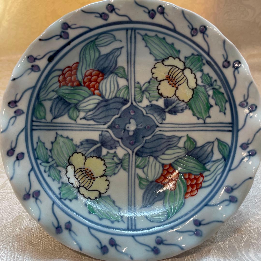 有田焼【佐藤走波】中皿　五枚組　高台