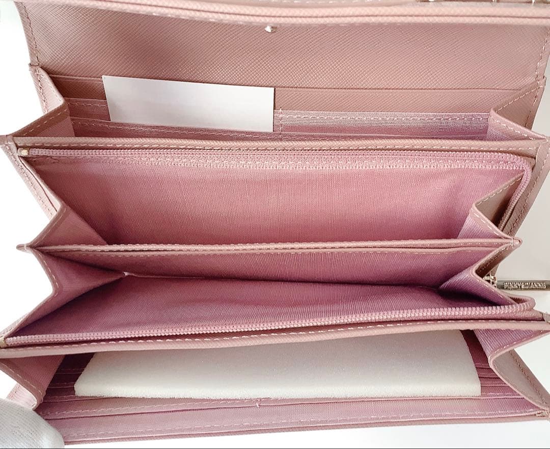 新品★ピンキー＆ダイアン★パドロック カード収納付き 大容量 長財布★ピンク