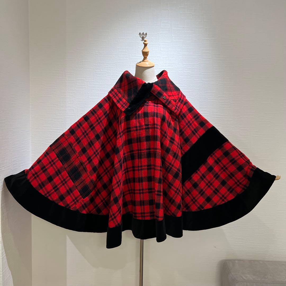 Yohji Yamamoto Femme AW2003 ベロア切替 ポンチョ