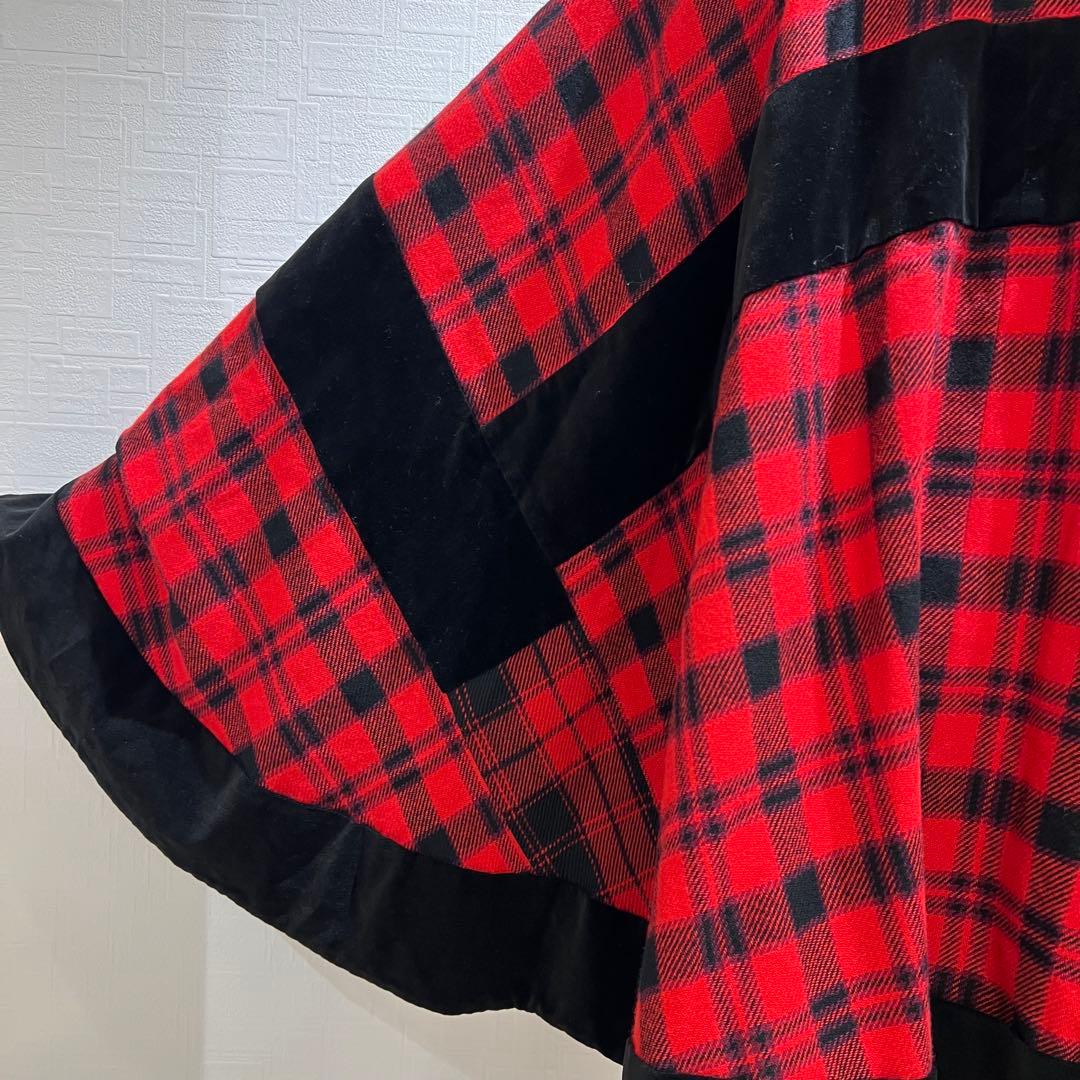 Yohji Yamamoto Femme AW2003 ベロア切替 ポンチョ