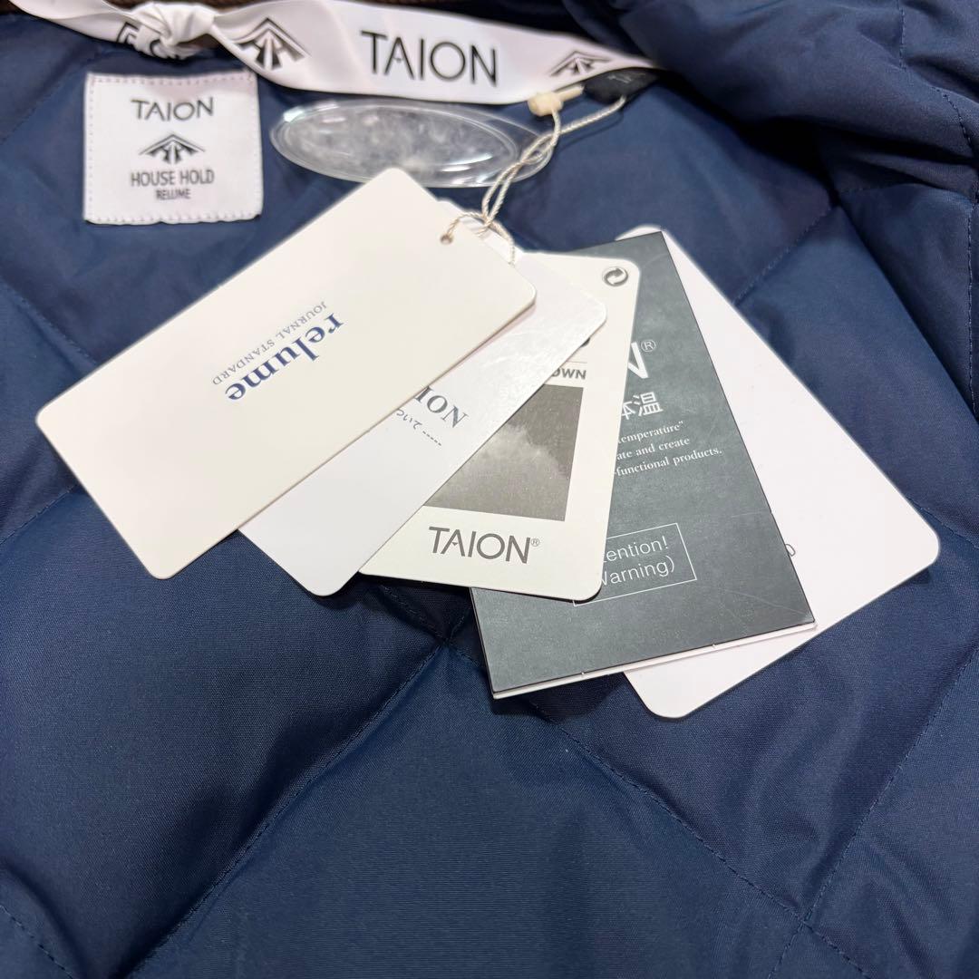 【新品タグ付き】relume × TAION キルティング ダウンコート XL