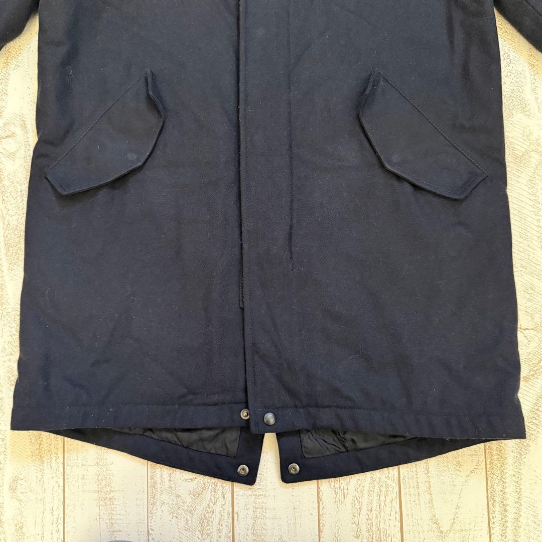 イタリア製【ベルスタッフ 】メルトンウール　フーデッドコート　フィッシュテール