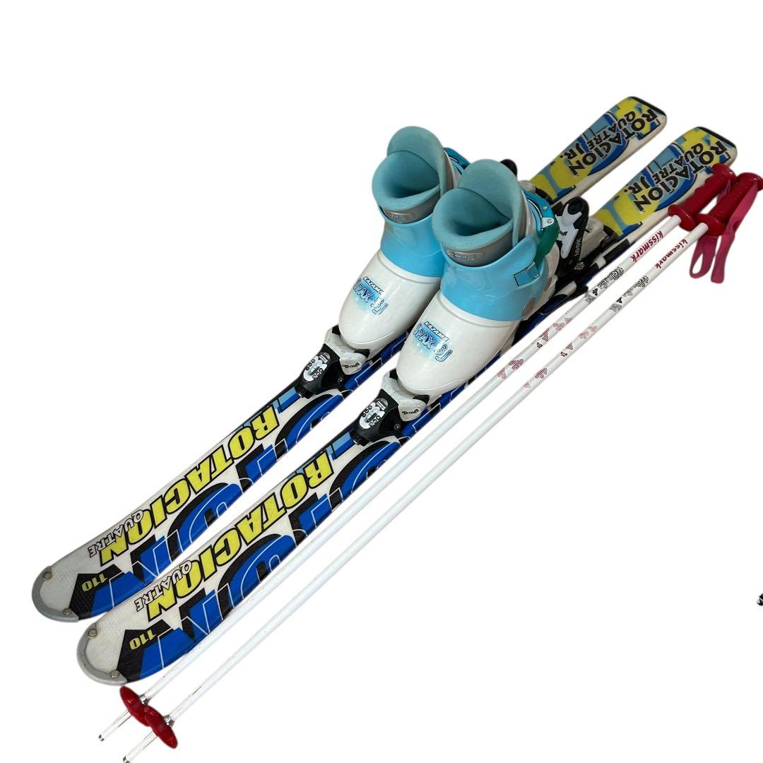 ⑥SWALLOW スキー板 3点セット ジュニア110cm 21cm