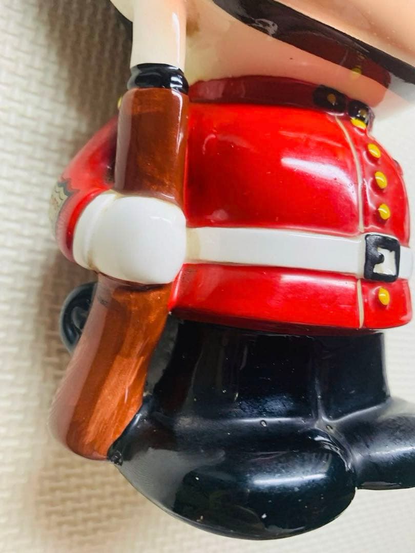 激レア　昭和レトロ　内藤ルネ　陶器　貯金箱　イギリス兵隊　衛兵　ヴィンテージ