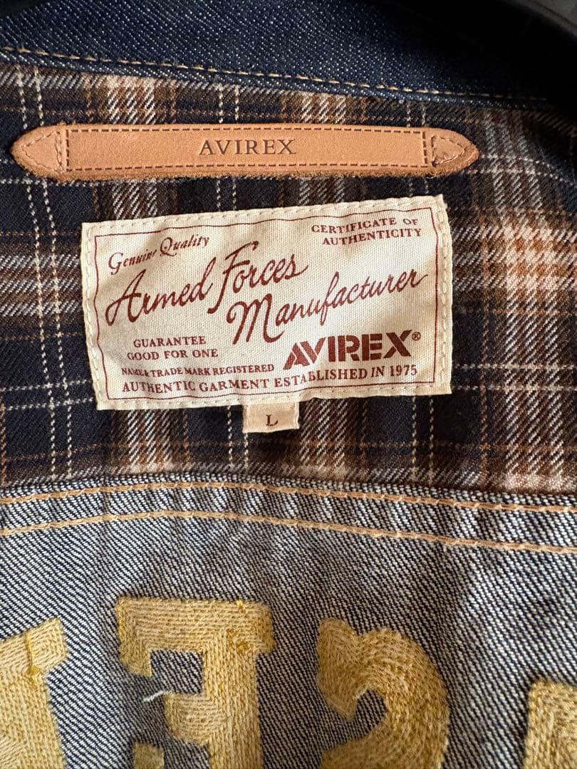 AVIREX デニムジャケット ダークブルー