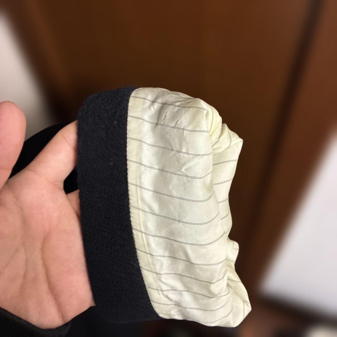 CLANE 黒 ダブルブレスト チェスターコート