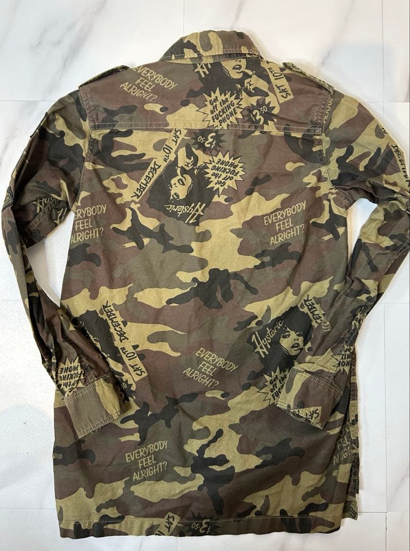 HYSTERIC GLAMOUR ヒステリックグラマー　迷彩柄シャツ
