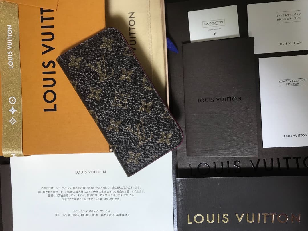本物保証LOUIS VUITTON モノグラムフェリオiPhoneX.XSケース