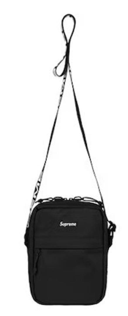 Supreme ブラック ショルダーバッグ　2018SS