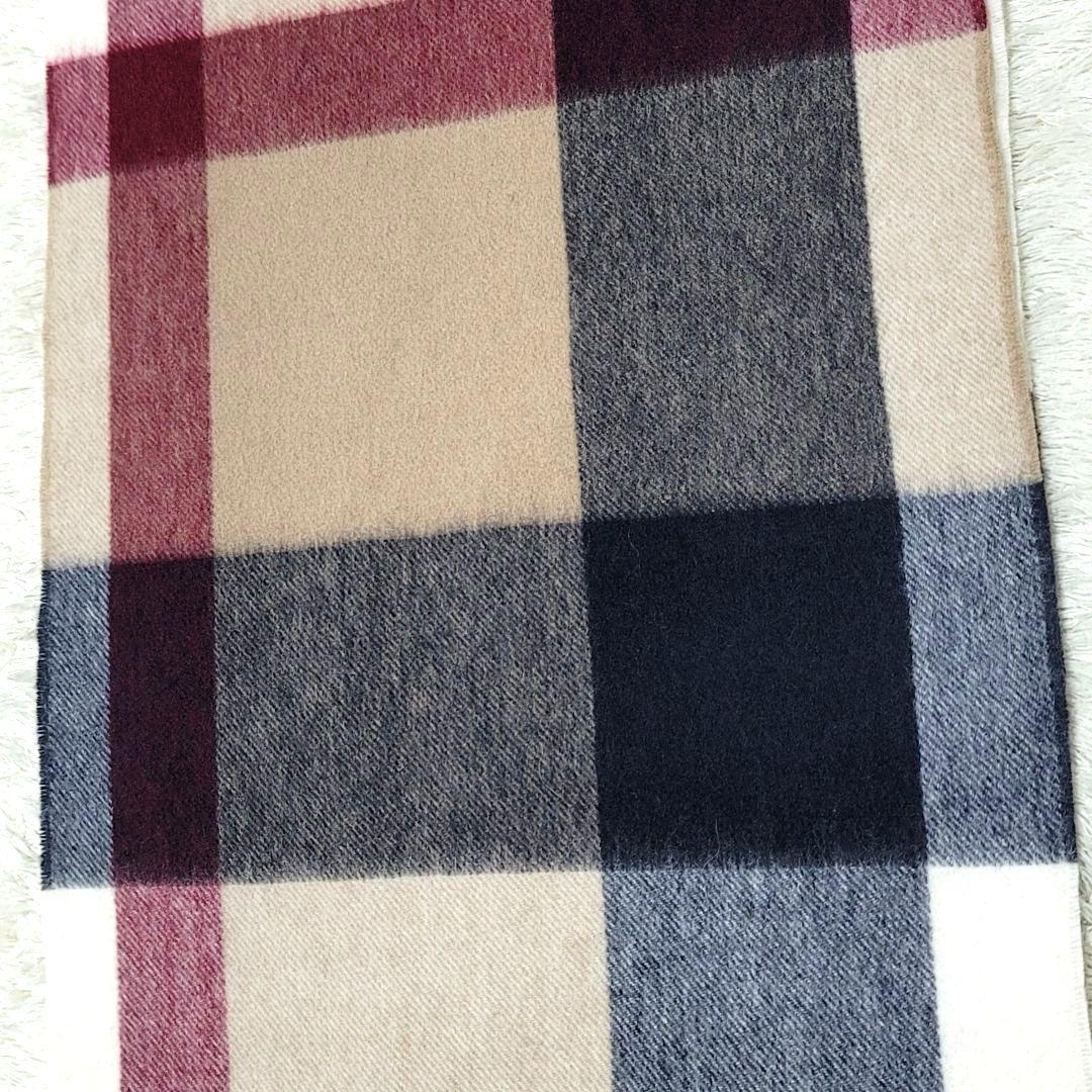 未使用 ブラックレーベルクレストブリッジ カシミア マフラー CBチェック