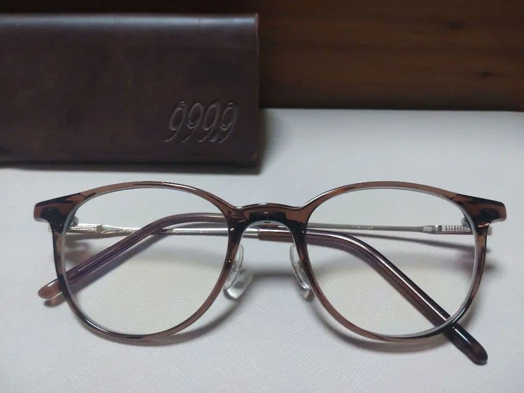 フォーナインズ メガネ ブラウン 999.9