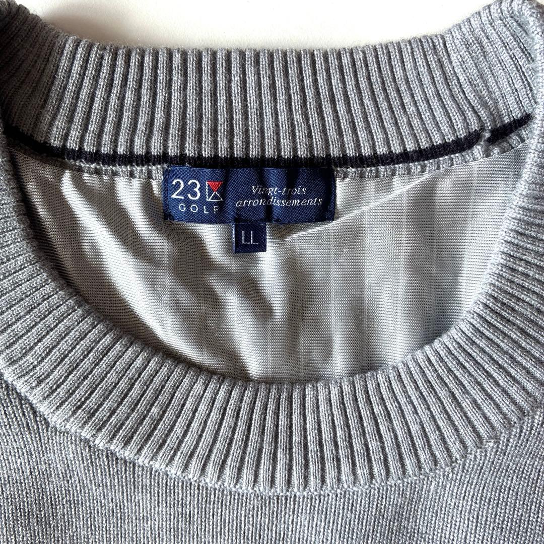 23区GOLF ゴルフウェア　エアシャット裏地付き　セーター size LL