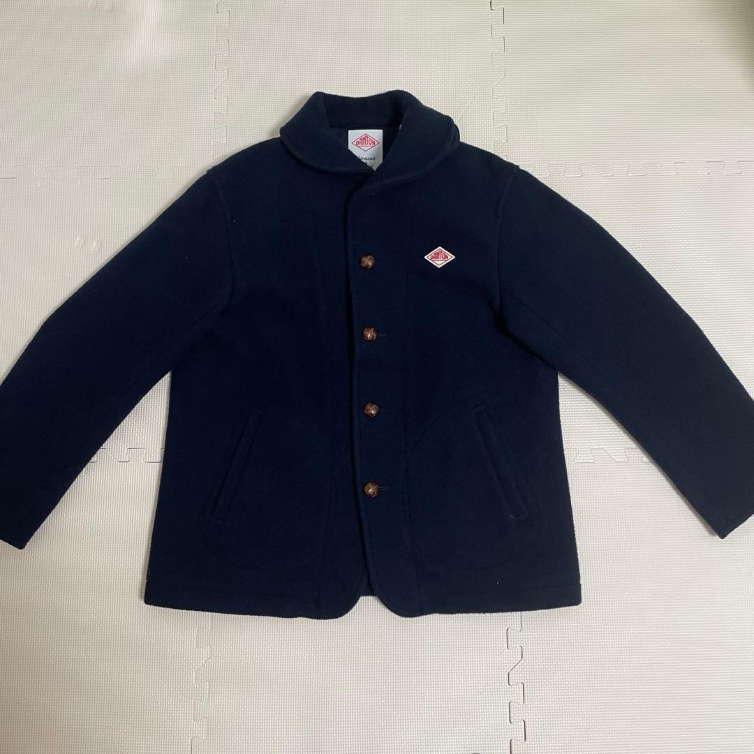 【極美品】ダントン　ウールライトパイルラウンドカラージャケット