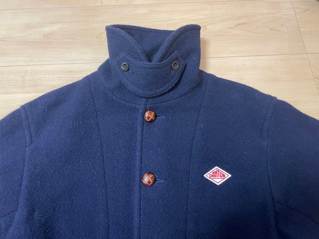 【極美品】ダントン　ウールライトパイルラウンドカラージャケット