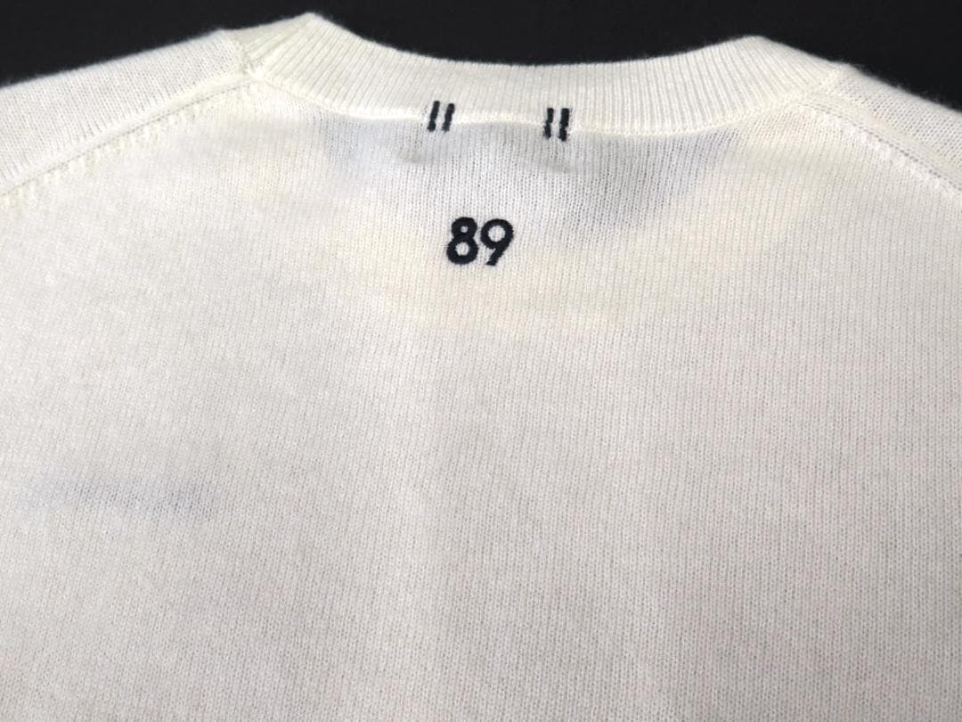 新品●パーリーゲイツ●フライングラビット ピュアカシミヤ　クルーネックセータ　L