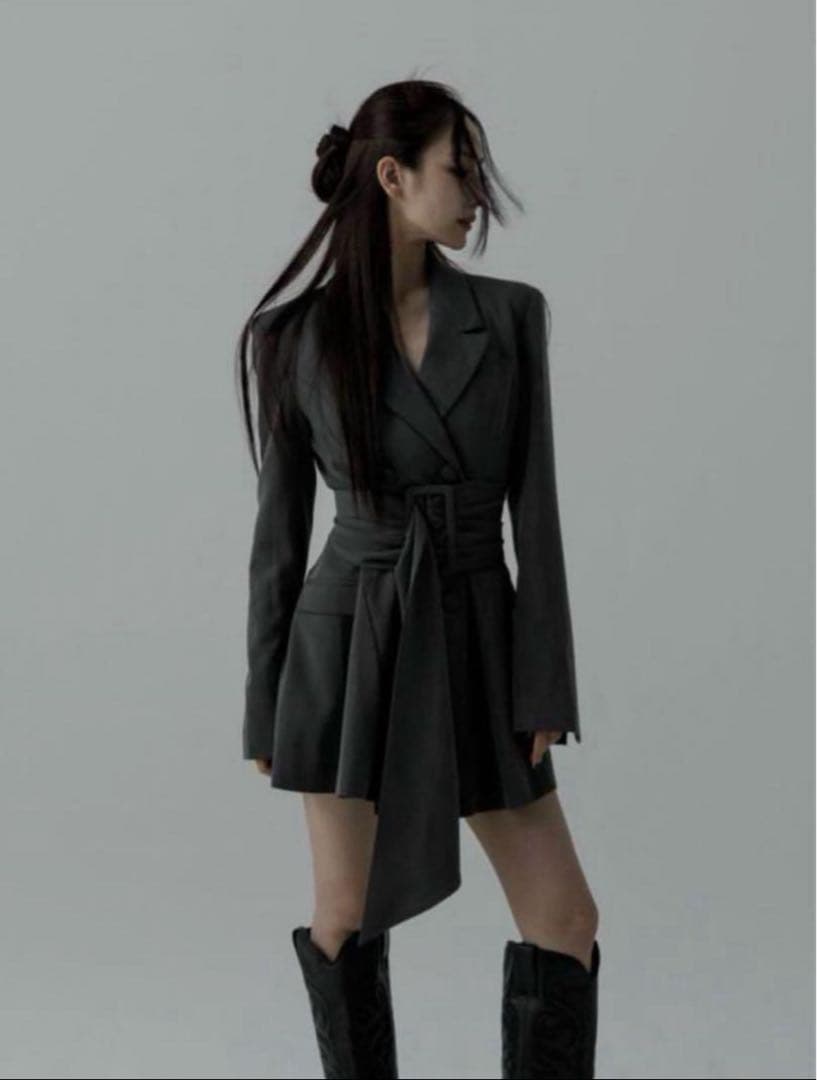 ワンピース meltthelady thick belt jacket onepiece