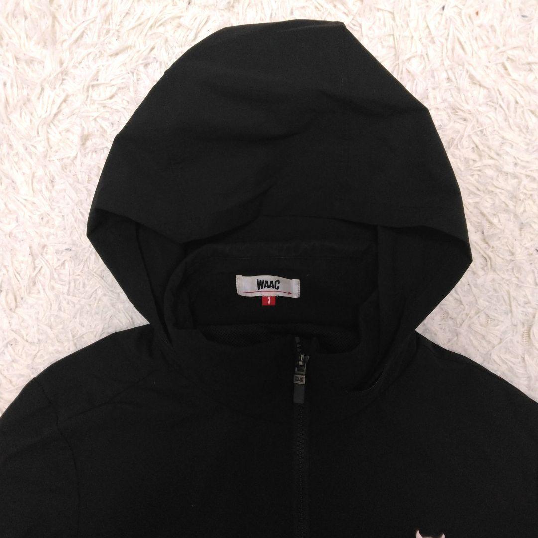 WAAC ワック 撥水ストレッチ アウター ブルゾン ブラック パーカー L