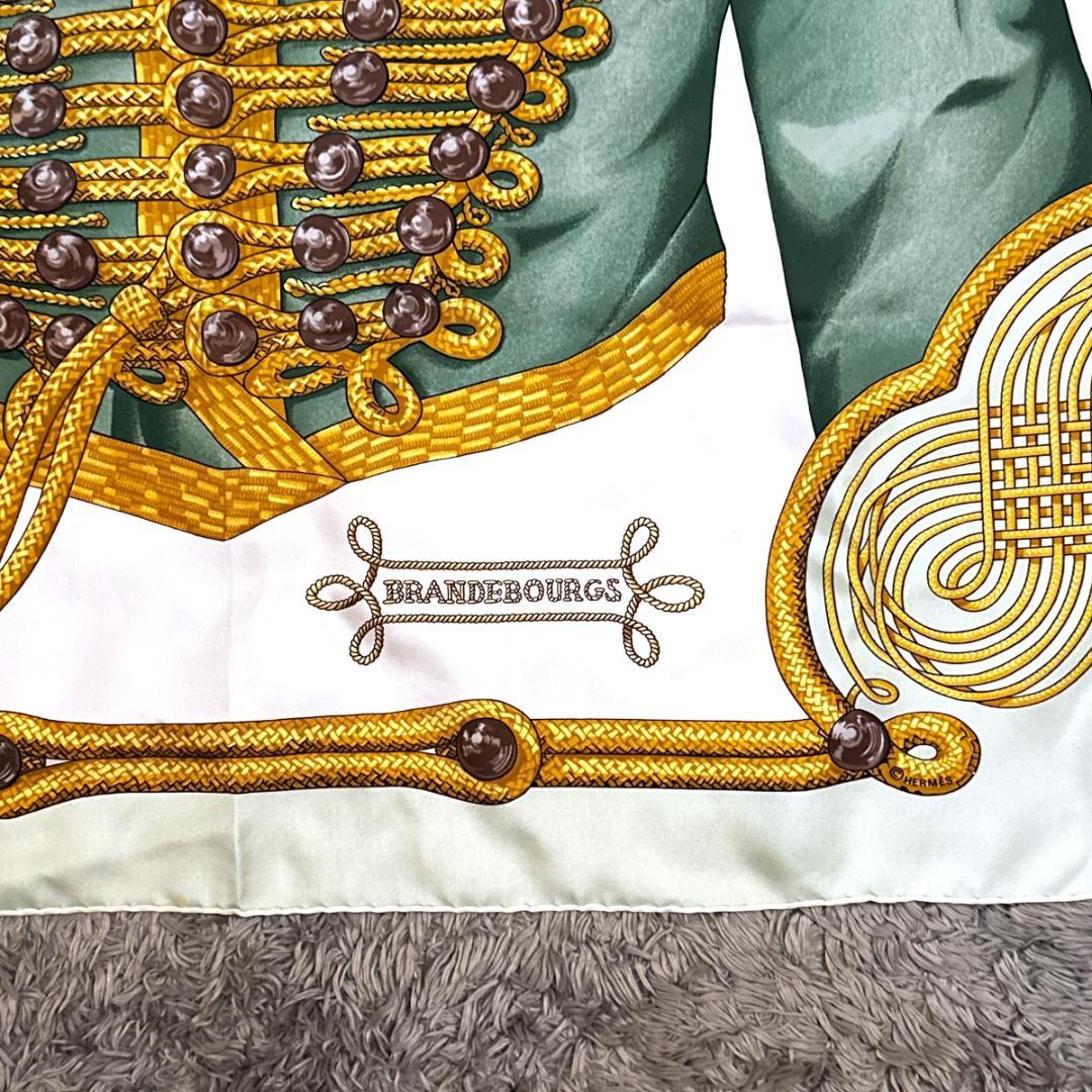 Hermès　スカーフ　カレ90　BRANDEBOURGS　シルク　HR0780