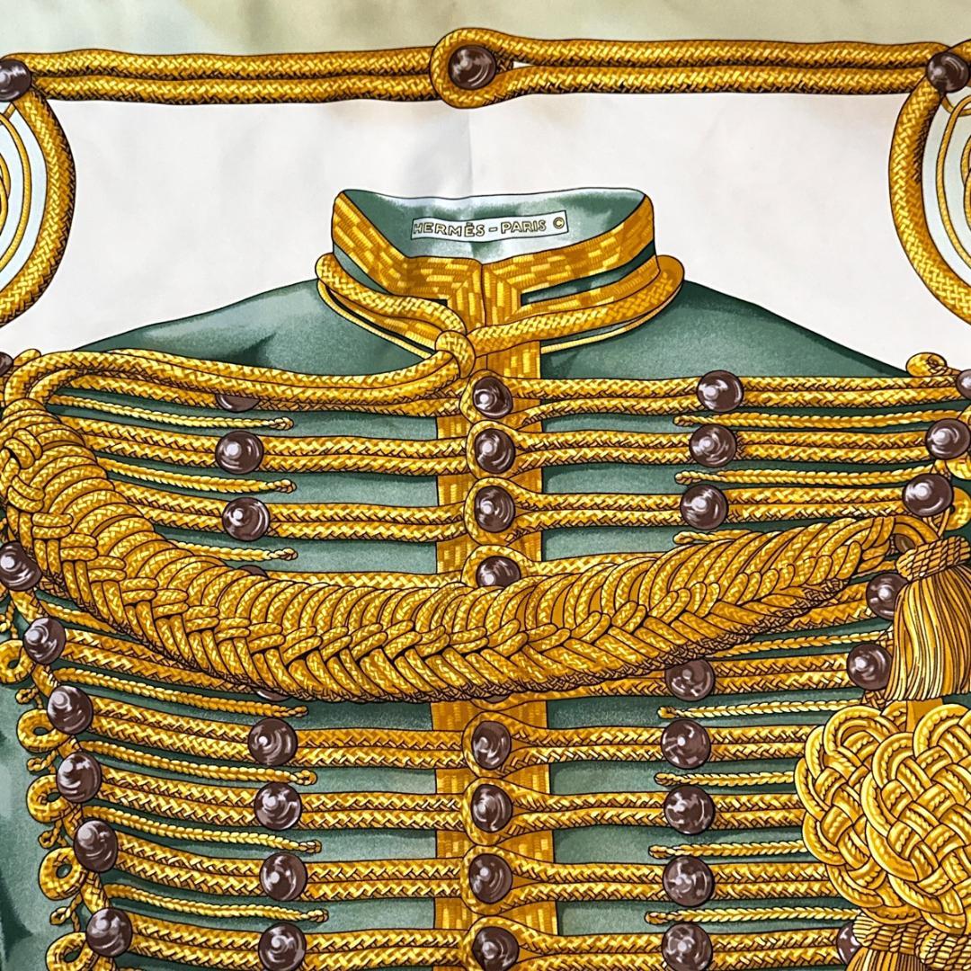 Hermès　スカーフ　カレ90　BRANDEBOURGS　シルク　HR0780