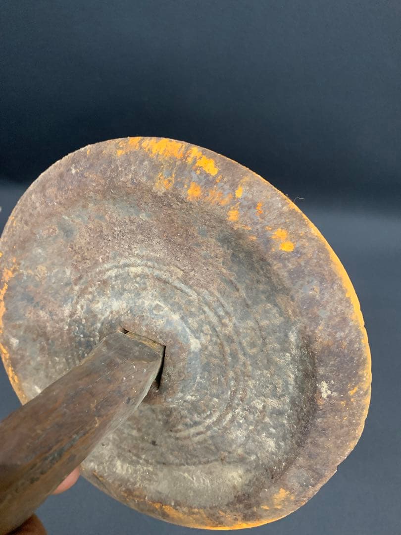 薬研　鉄製　古民具　レトロ　すり鉢　漢方