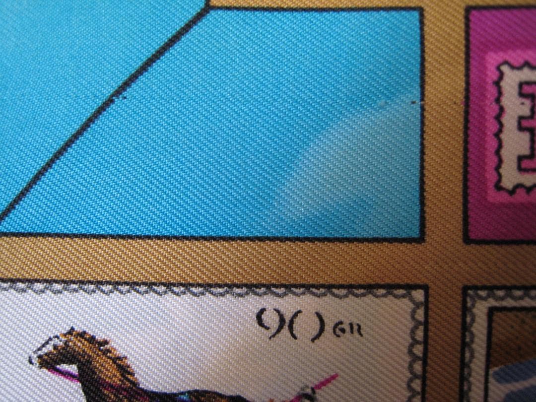 エルメス カレ90 シルクスカーフ 箱付き シミあり スイス購入