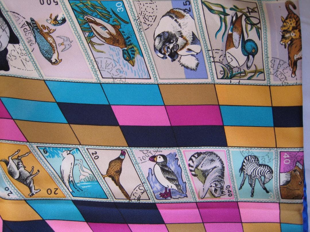 エルメス カレ90 シルクスカーフ 箱付き シミあり スイス購入