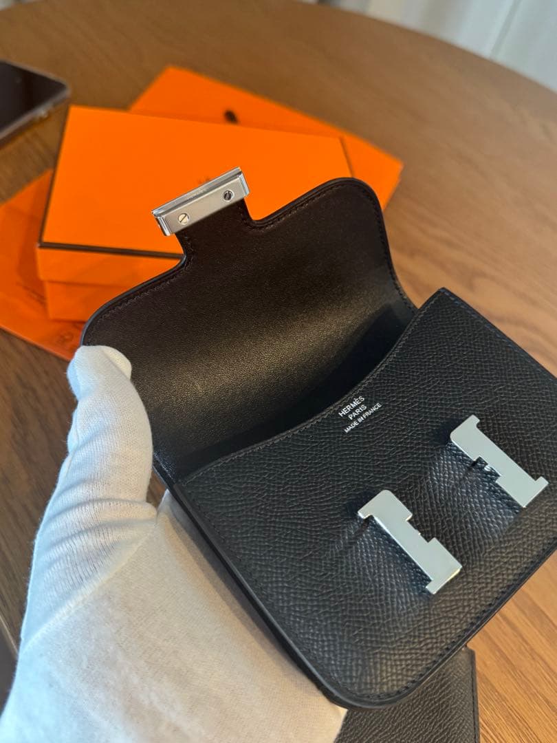 新品未使用 正規品 エルメス コンスタンス スリム 黒 ブラック