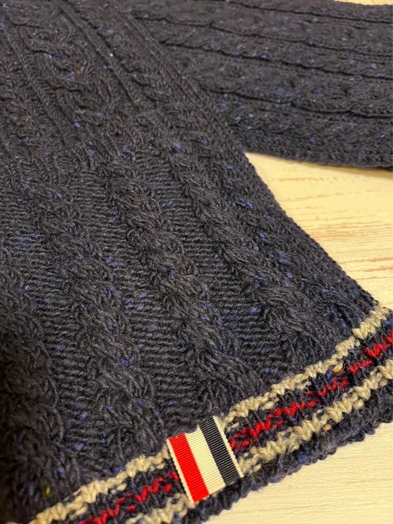 THOM BROWNE トムブラウン 4本ラインカシミヤマフラー ストール