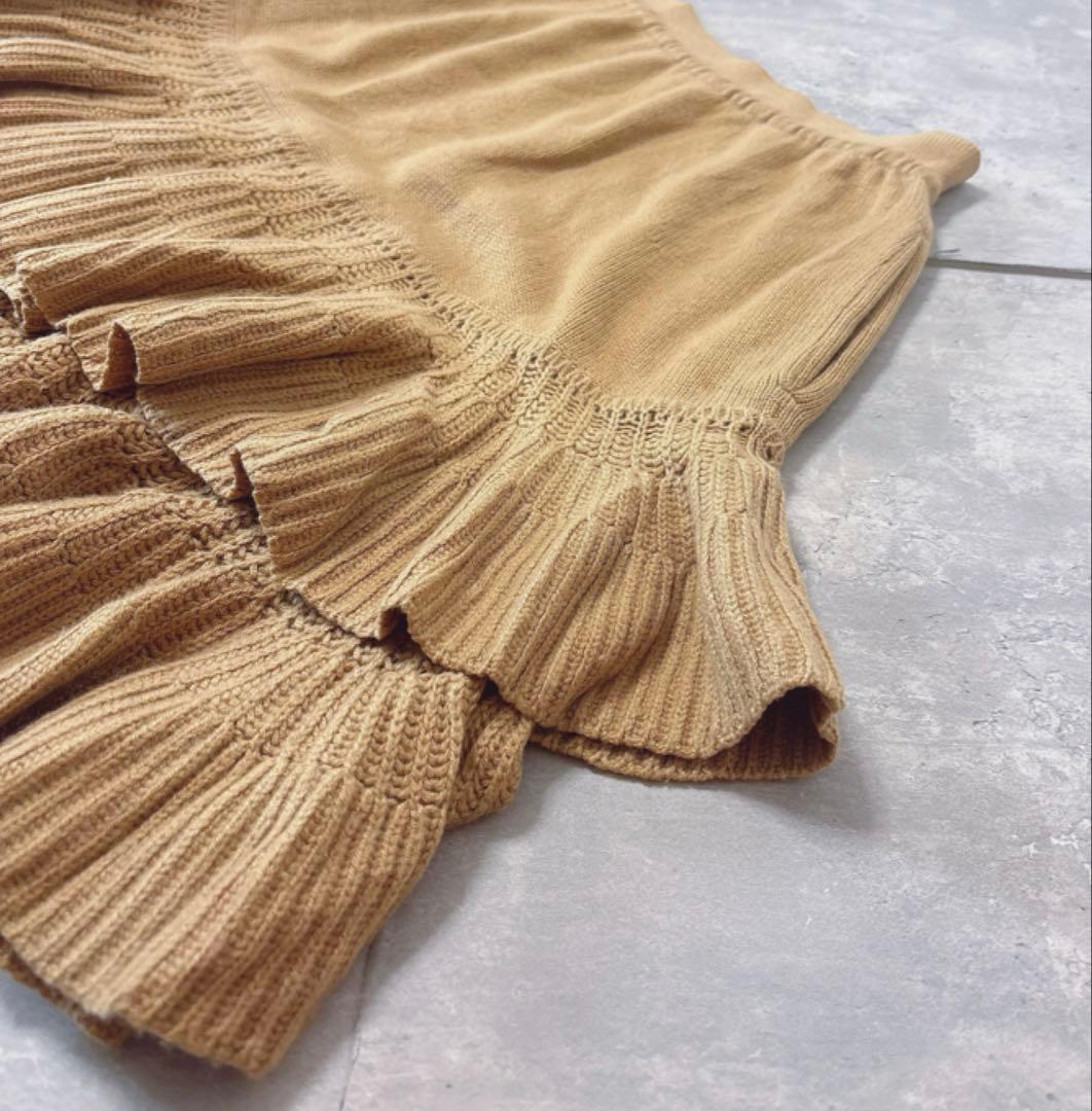 美品【FOXEY】フォクシー 高級 カシミヤ100% ティアード ニットスカート