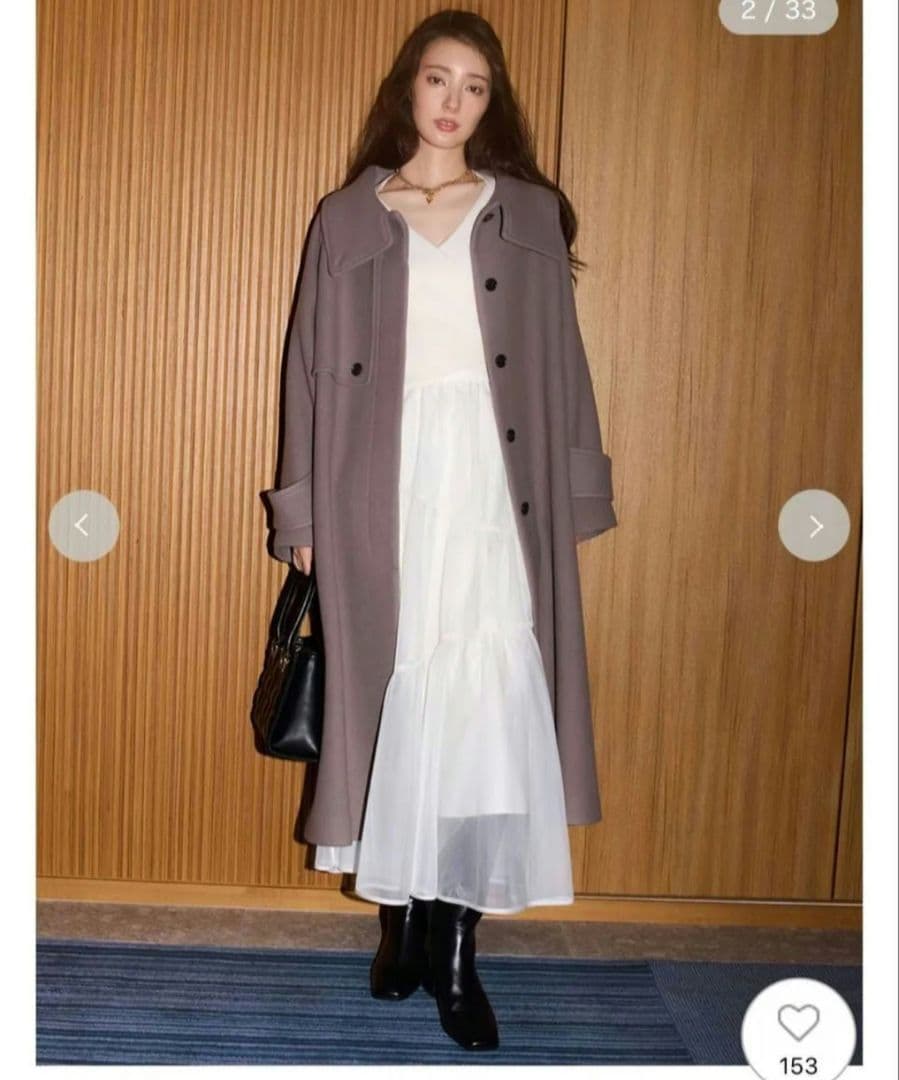 新春お値下げ　新品♡ウールリバーバルマカンコート♡