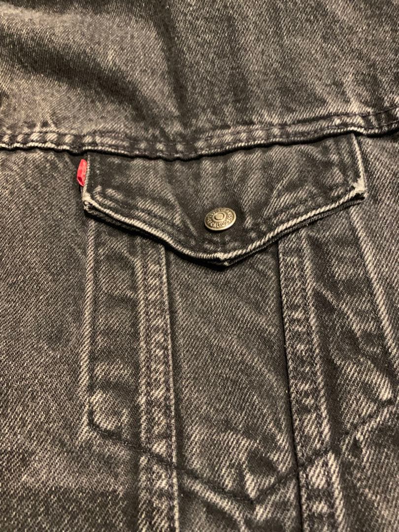 Levi's ブラックデニム ボアジャケット L USA製 ヴィンテージ　90s
