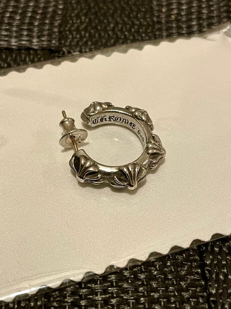 クロムハーツ CHクロスフープイヤリング(ピアス)