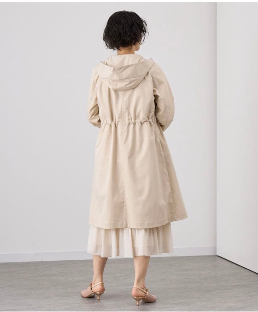 新品ANAYI ブライトツイルライナー付モッズコート