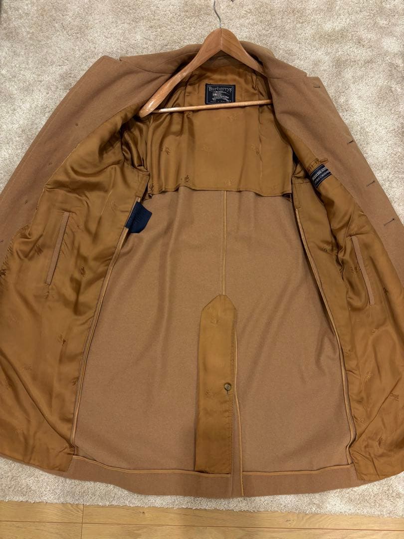 80s　Burberry コート　カシミヤ100% バーバリー