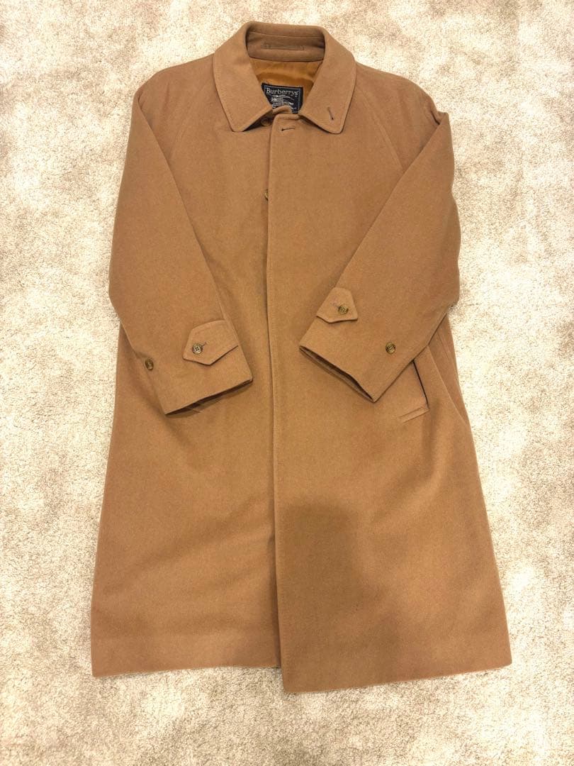 80s　Burberry コート　カシミヤ100% バーバリー