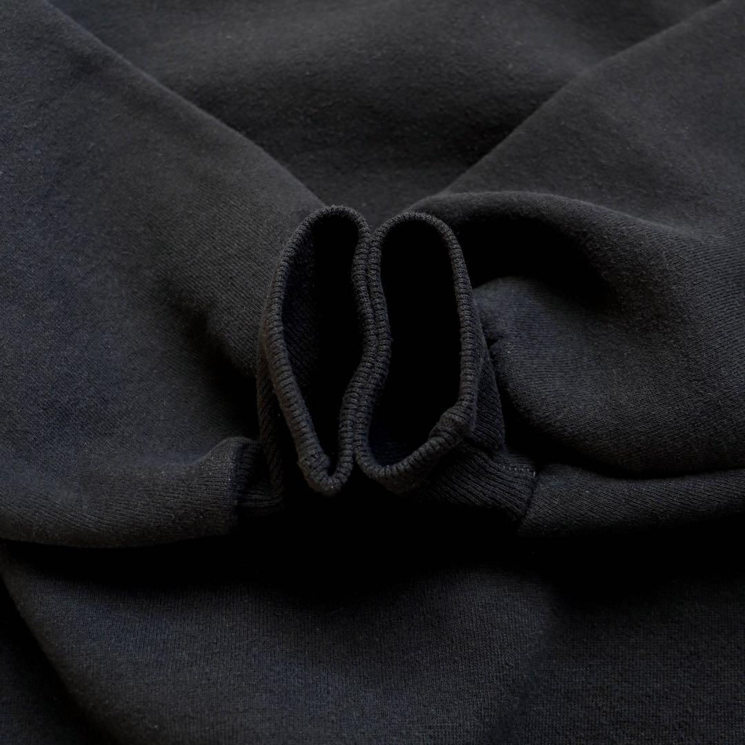 極美品 ブラック USA製 90s Russell ラッセル スウェット 無地L