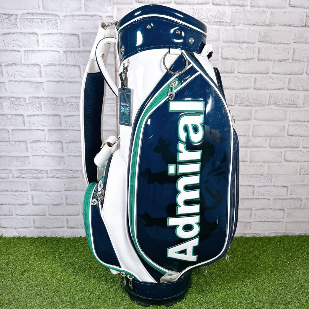 Admiral アドミラル キャディバッグ エナメル 9型 ユニオンジャック