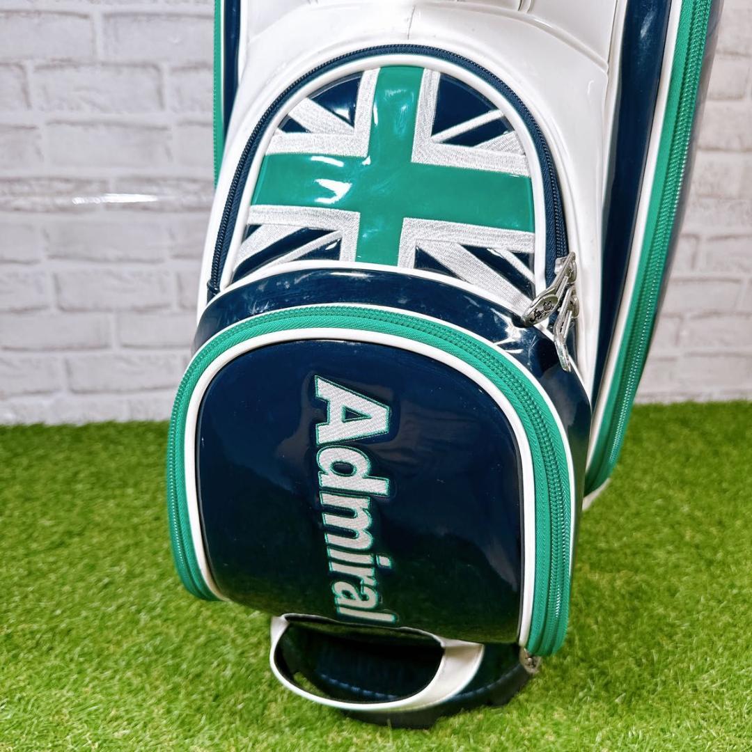 Admiral アドミラル キャディバッグ エナメル 9型 ユニオンジャック