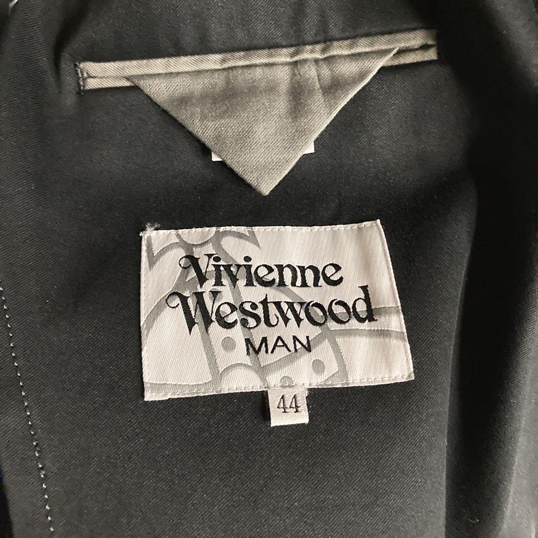 ヴィヴィアンウエストウッドマン ミドル丈ステンカラーコート 燕尾 綿コットン
