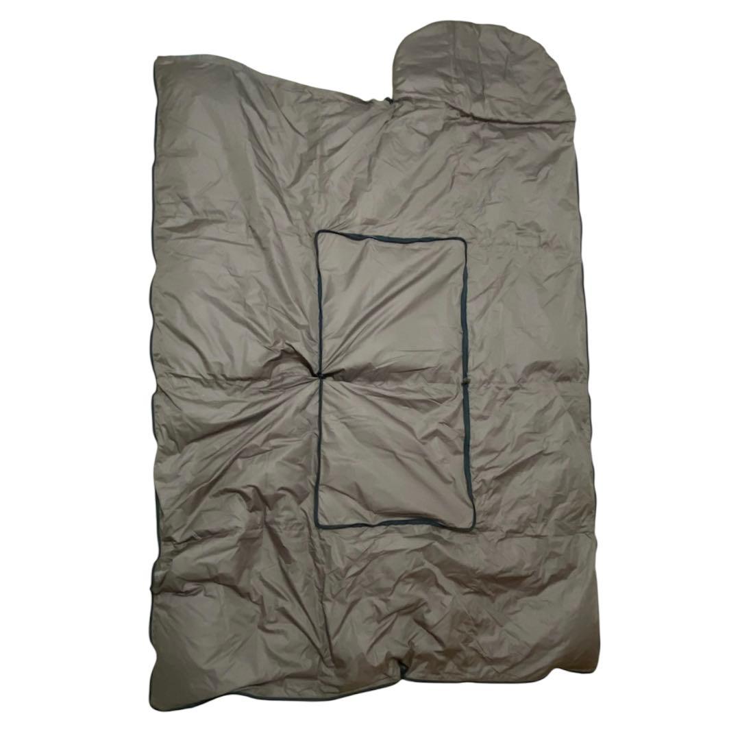 未使用 モリリン クッションにもなる羽毛寝袋ふとん アウトドア 防災グッズ