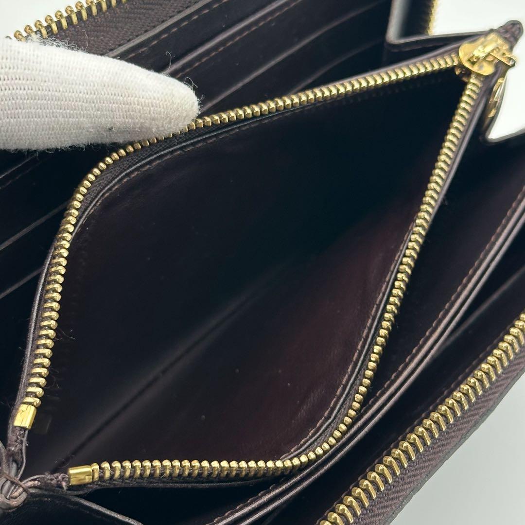 ルイヴィトン ジッピーウォレット ヴェルニ アマラント モノグラム ラウンド