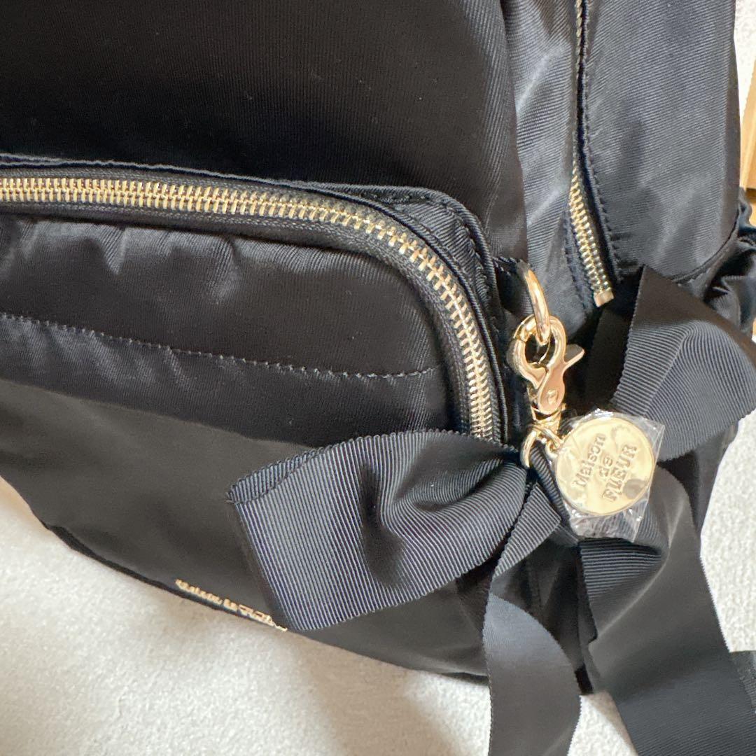 メゾンドフルール 撥水加工キャリーオンリュック ブラック